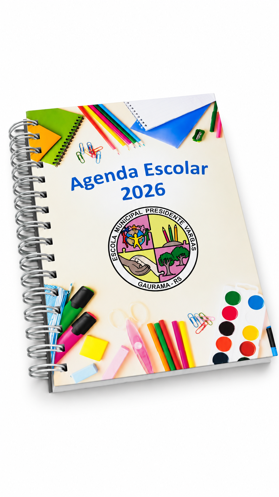 Agenda escolar personalizada Presidente Vargas